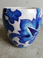 Pascucci - D. Foschi kék fehér virágos design kerámia váza