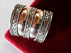 Széles ezüst gyűrű 