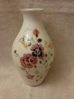 Hibátlan Zsolnay körpecsétes pillangós váza 13 cm