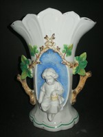 Antik figurális porcelán váza - EP