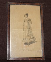 Wiener Mode 1818-as női divat grafika.