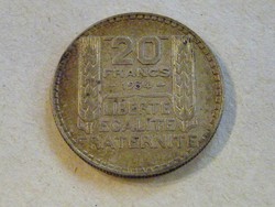 KK552 1934 Ezüst 20 frank Franciaország
