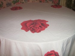 Csodaszép rózsás vintage shabby chic hatalmas lepedő vagy ágyterítő