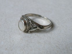 KK568 Gyöngyház berakásos  elegáns ezüst gyűrű