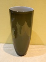 Zöld modern Muranoi üveg váza.