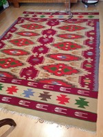 Antik nagyméretű Torontáli szőnyeg, különleges színekkel és mintával 280 cm x 190 cm
