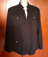 Brown kingfield blazer with suede effect, zippered front and pocket for sale at a low price!