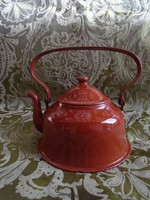 Ritka Eredeti 1930-évekből Antik teás kiöntő edény zománc igazi régi darab szép állapotban