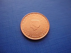 HOLLANDIA 5 EURO CENT 2000 ! UNC! RITKA!