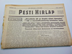 Küszöbön áll az Anglia elleni támadás   - Pesti Hírlap 1941 jan. 28.