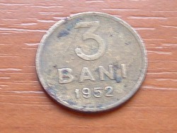 ROMÁNIA 3 BANI 1952 CSILLAG NÉLKÜL 