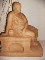 Medgyessy Ferenc terrakotta égetett agyag cserép szobor kerámia