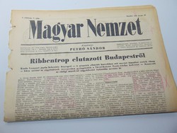 Ribbentrop elutazott Budapestről    - Magyar Nemzet 1942 jan. 10.