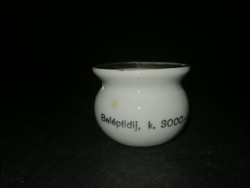 Antik kis méretű "Beléptidíj" belépődíj gyűjtő porcelán csésze - EP