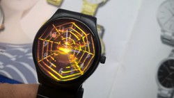 (FQ10) Egyedi hologramos óra hatalmas pókkal!
