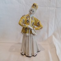Orosz(?) porcelán táncosnő szobor
