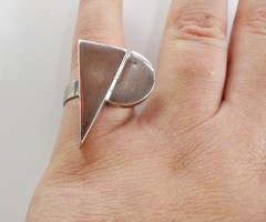 Különleges ,egyedi ezüst gyűrű 60-as méret