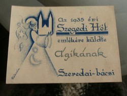 Üdvözlő kártya 1935
