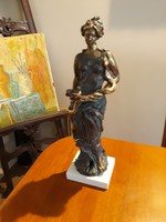 Higiénia, Görög Istennő  bronz szobor 