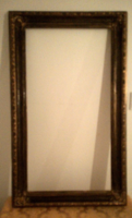 59,3x108,5 cm belméretű vintage gyönyörű antik képkeret tükörkeret keret