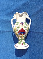 Bozsik Kunszentmárton jelzéssel festett kerámia váza