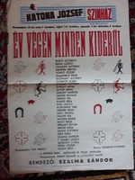 Kecskeméti Katona József színházi plakát (1950-es évek)