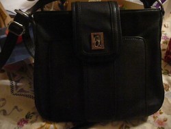 Black leather women's bag