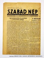 1954 február 22  /  SZABAD NÉP  /  Régi ÚJSÁGOK KÉPREGÉNYEK MAGAZINOK Szs.:  12417