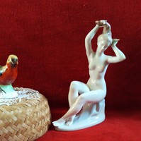 Aquincum porcelán női akt figura hibátlan