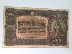 1923 5000 korona Magyar Pénzjegynyomda Rt!!