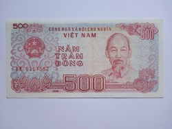 Unc papírpénz, Vietnám, 500 Dong 1988 !!