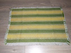 Retro tablecloth, runner (green-yellow)