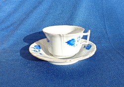 1850-es Alt wien festett porcelán csésze és csészealj