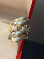 Egyedi, tömör ezüst gyűrű