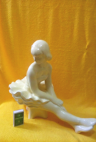 Hatalmas Női barokk  porcelán szobor