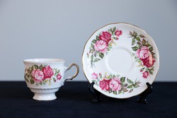 Queen Anne angol porcelán csésze alátét tányérral