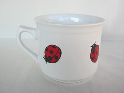 Ladybug ceramic large mug