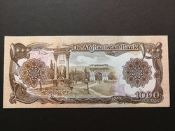 Afganisztán 1000 Afghanis UNC 1991