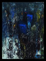 "Éjszakai vihar " Koso festmény ,nagy  méret 80 x 106 cm ,keretes akció 