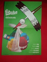 Retro Fabulon Babakozmetikum miniplakát a képek szerint 