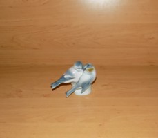 Zsolnay porcelán cinke pár madár figura 10 cm magas (po-2)