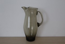 Smoky glass jug