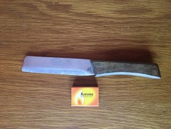 Nagyon vastag pengéjú - antik kés bárd - Réz és fa markolat - Vastag pengéjű