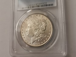 1889"O" USA ezüst 1 dollár RITKA,PCGS-minősített darab