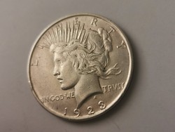 1923 USA ezüst 1 dollár 26,7 gramm 0,900 szép darab