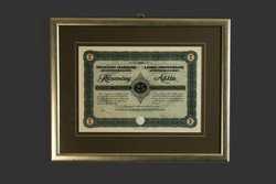 Országos Iparbank Részvénytársaság 25 Pengő 40x49cm 1926. november 15. Részvény Kötvény Értékpapír