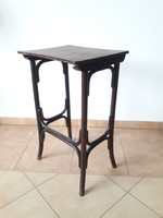 Régi Thonet asztalka - kispolc, tároló, telefonasztal, varróasztal, tartó - hajlított bútor