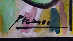 Pablo Picasso eredeti akvarellje 