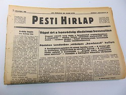Véget ért a honvédség diadalmas bevonulása   - Pesti Hírlap 1940 szept. 14. 
