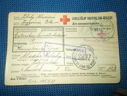 I világháborús magyar hadifogoly levelezőlap 1918 oroszország